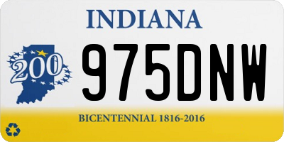 IN license plate 975DNW