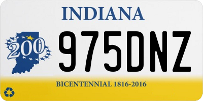IN license plate 975DNZ