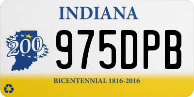 IN license plate 975DPB