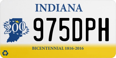 IN license plate 975DPH