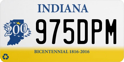 IN license plate 975DPM