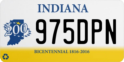 IN license plate 975DPN
