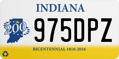 IN license plate 975DPZ