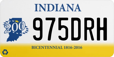 IN license plate 975DRH