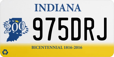IN license plate 975DRJ