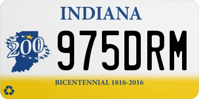 IN license plate 975DRM
