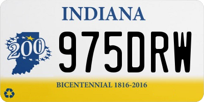 IN license plate 975DRW
