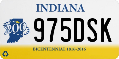 IN license plate 975DSK