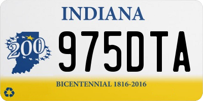 IN license plate 975DTA