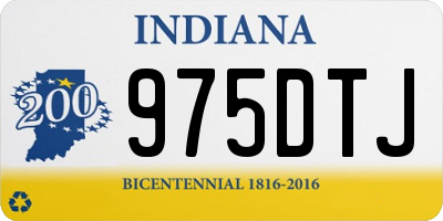 IN license plate 975DTJ
