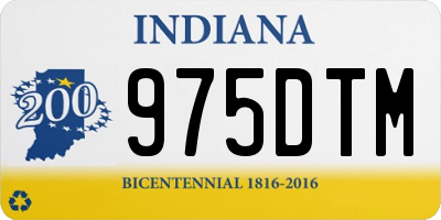 IN license plate 975DTM