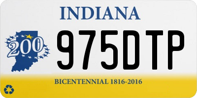 IN license plate 975DTP