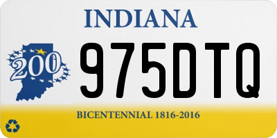 IN license plate 975DTQ