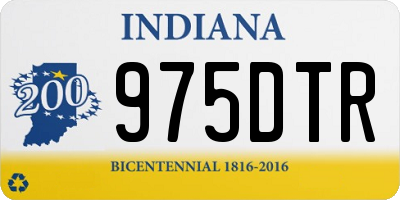 IN license plate 975DTR