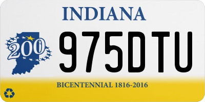 IN license plate 975DTU