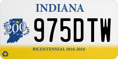 IN license plate 975DTW
