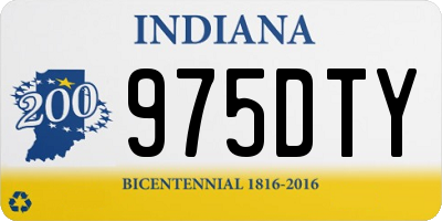 IN license plate 975DTY