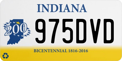 IN license plate 975DVD