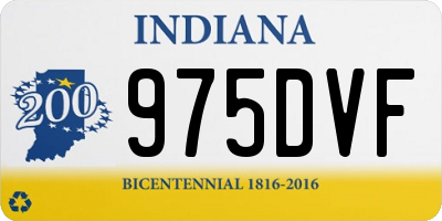 IN license plate 975DVF