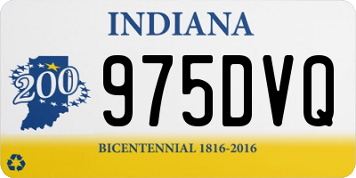 IN license plate 975DVQ