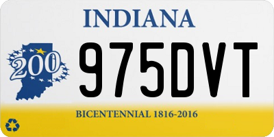 IN license plate 975DVT