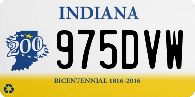 IN license plate 975DVW