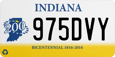 IN license plate 975DVY