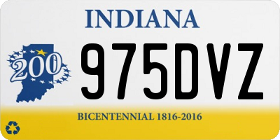 IN license plate 975DVZ