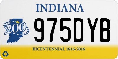 IN license plate 975DYB