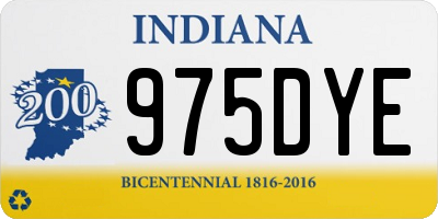 IN license plate 975DYE