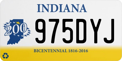 IN license plate 975DYJ