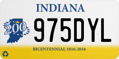 IN license plate 975DYL