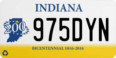 IN license plate 975DYN