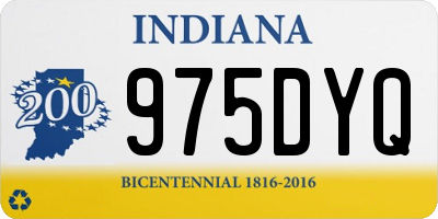 IN license plate 975DYQ