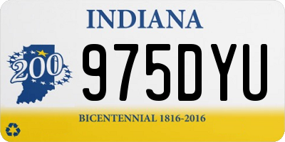 IN license plate 975DYU