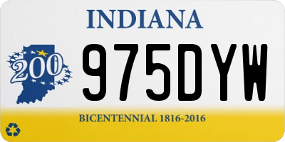 IN license plate 975DYW