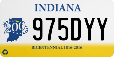 IN license plate 975DYY