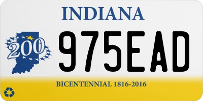 IN license plate 975EAD