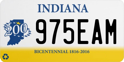 IN license plate 975EAM