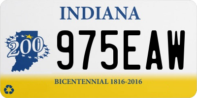 IN license plate 975EAW