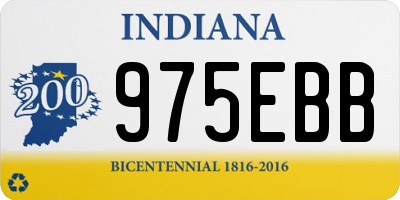 IN license plate 975EBB