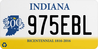 IN license plate 975EBL