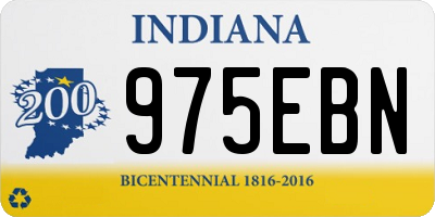 IN license plate 975EBN