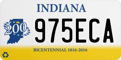 IN license plate 975ECA