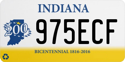 IN license plate 975ECF