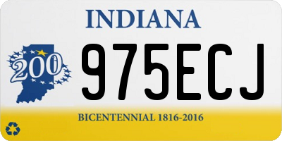 IN license plate 975ECJ