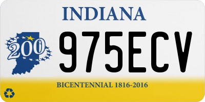 IN license plate 975ECV