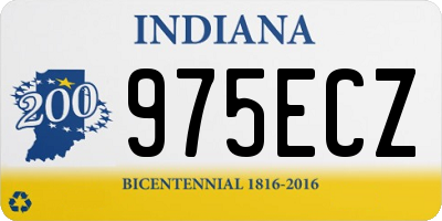 IN license plate 975ECZ