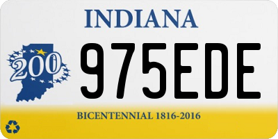 IN license plate 975EDE