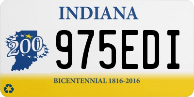 IN license plate 975EDI